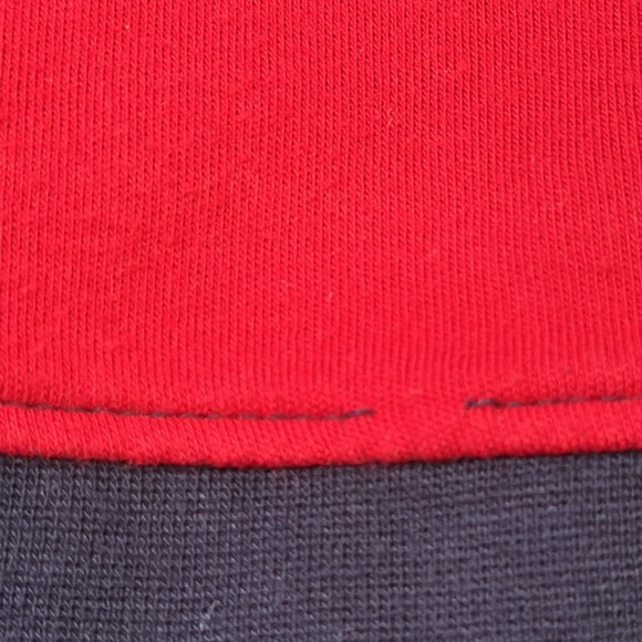 POLO RALPH LAUREN Quarter Zip Pullover Red and Navy Blue Size XL - Picture 6 of 6